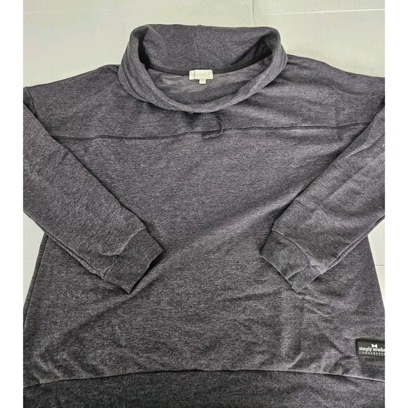 Simply Southern Gray Barrel Neck Longsleeved Pullover XL - Picture 1 of 8